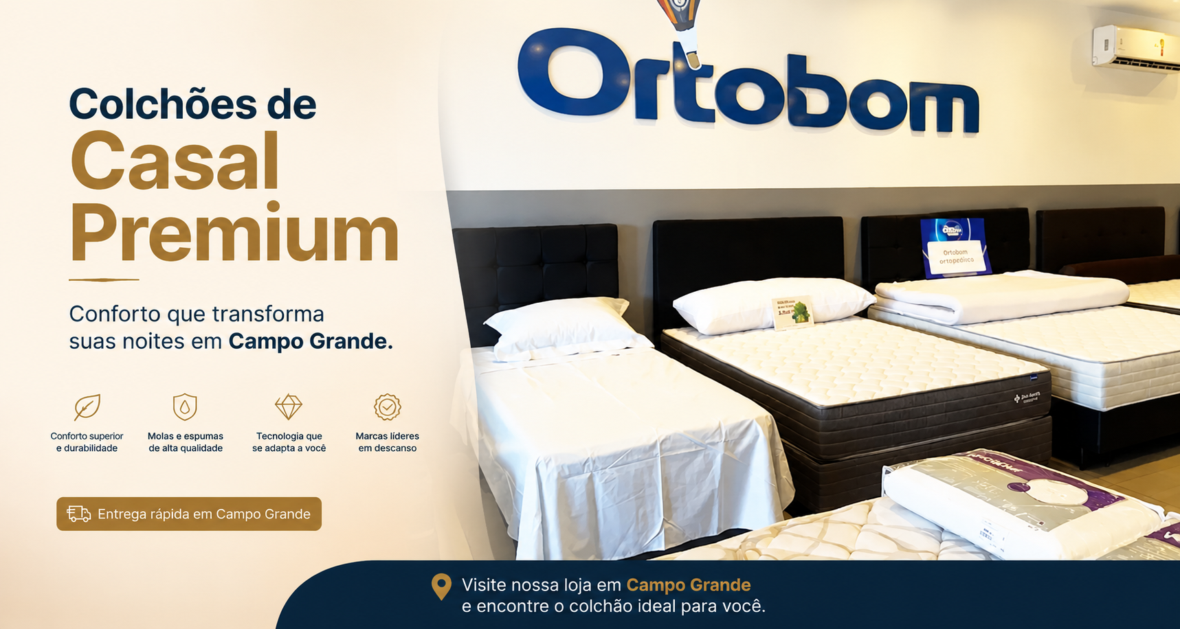 Colchões de Casal Premium em Campo Grande